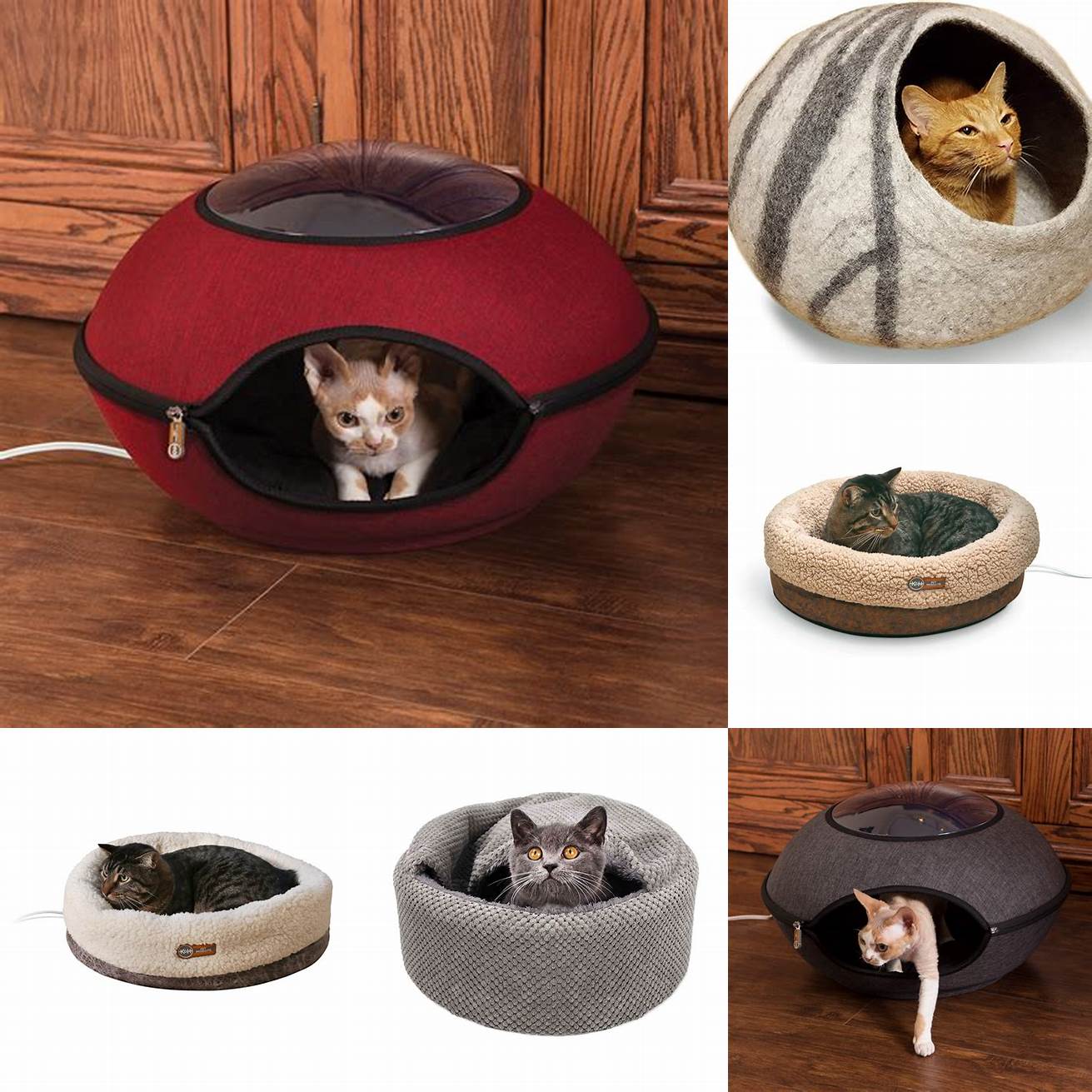 Heated cat beds