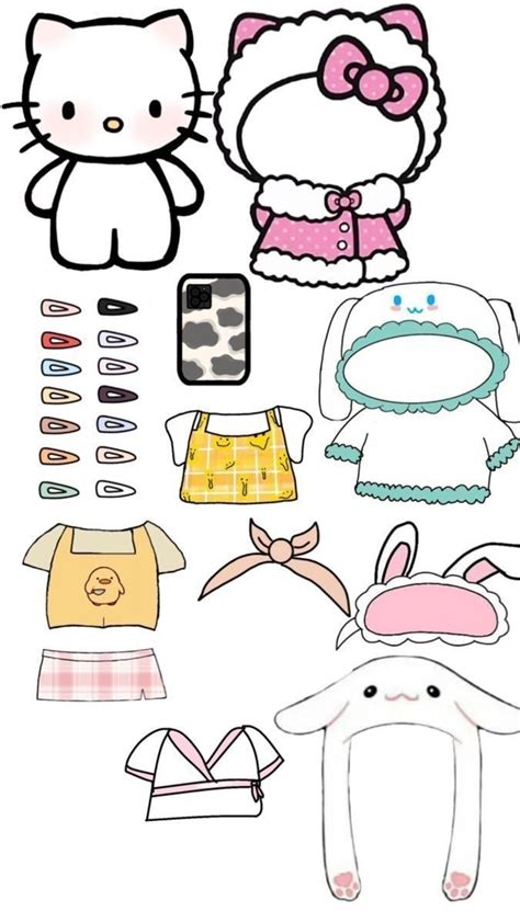 Hello Kitty Paper Doll Printable