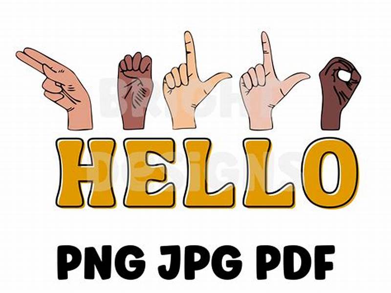 Hello Printable Sign