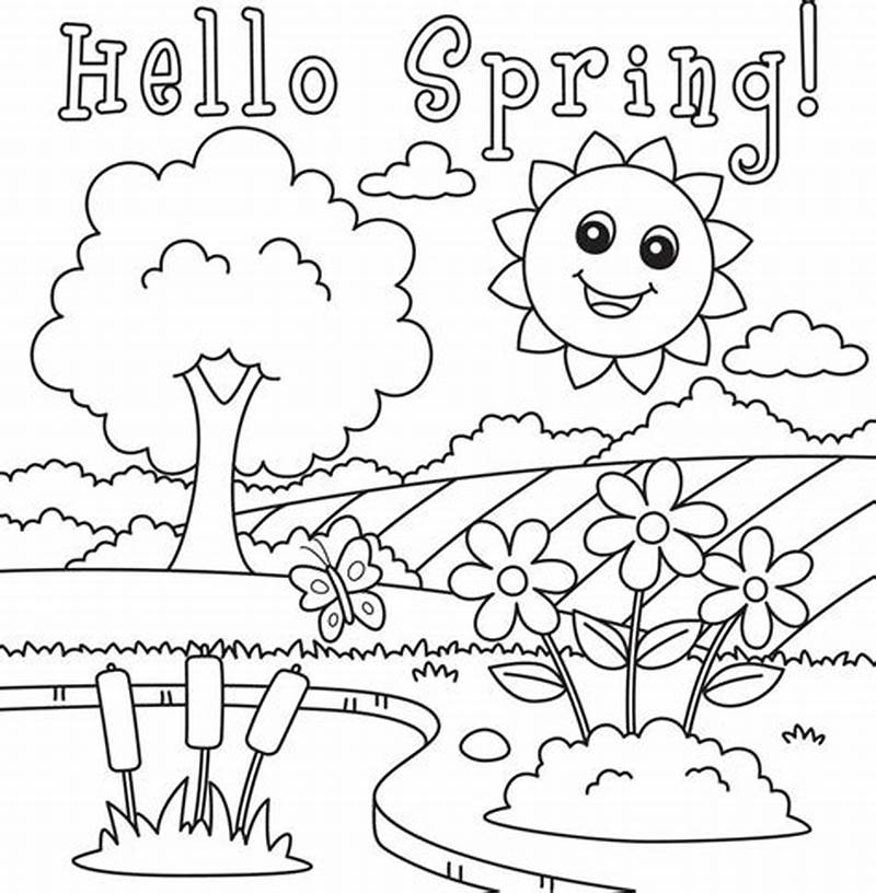 Hello Spring Coloring