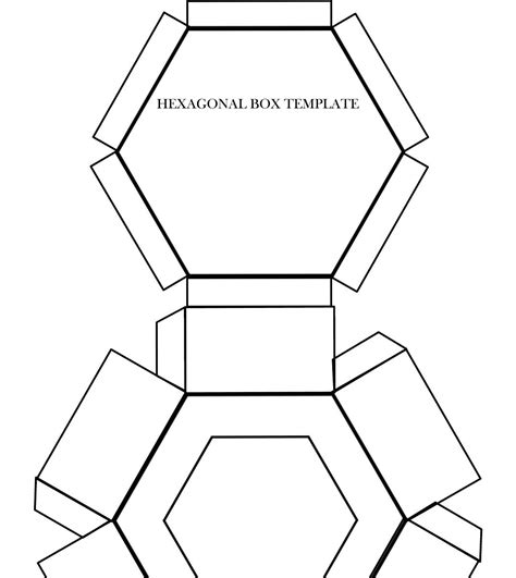 Hexagon Box Template