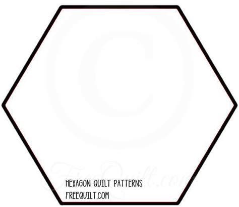 Hexagon Quilt Template