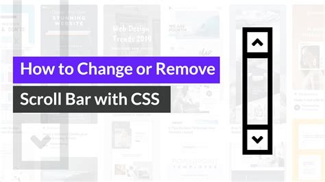 Hiding the scroll bar on an HTML page