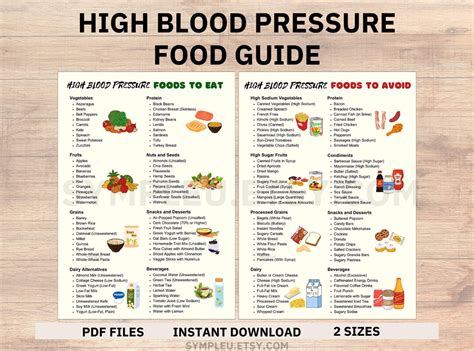 High Bp Food Chart