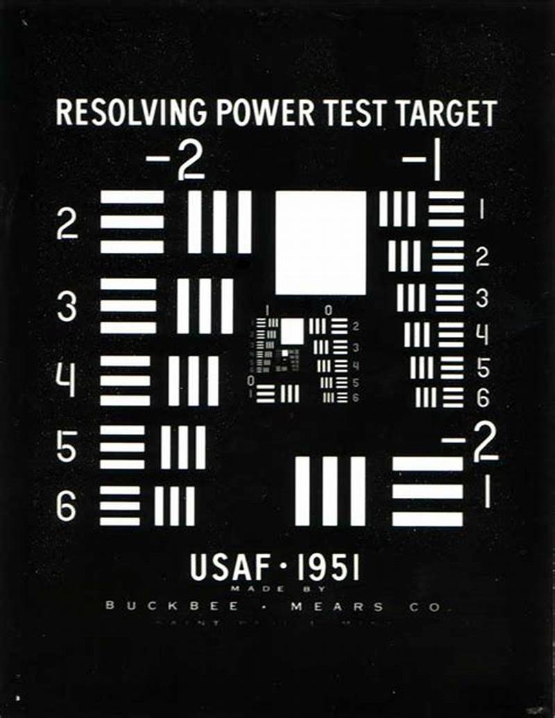 High Resolution Usaf 1951 Resolution Test Chart