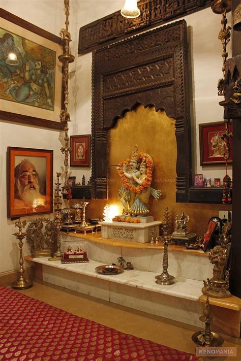 Hindu prayer room decor