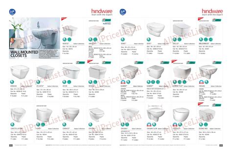 Hindware Catalogue With Price List