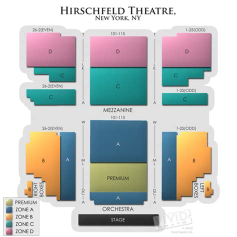 Hirschfeld Theater Seating Chart