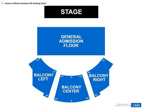 Hob Houston Seating Chart