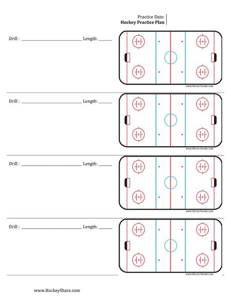 Hockey Practise Plan Template
