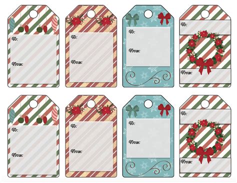 Holiday Gift Tags Printable