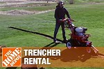 Home Depot Trencher Rental