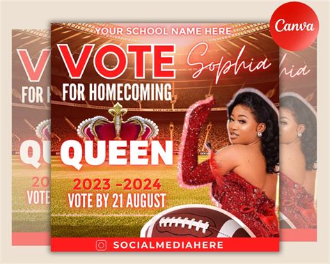 Homecoming Queen Flyer Template