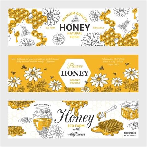 Honey Label Design Templates