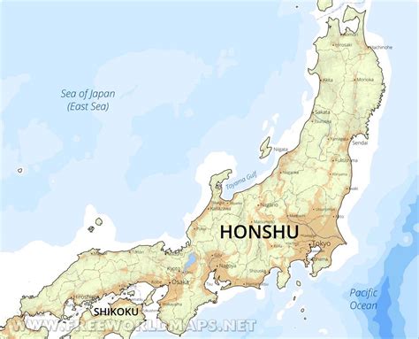 Island Japan Map