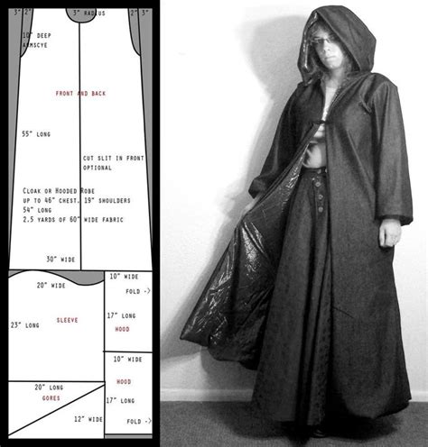 Hooded Cloak Template