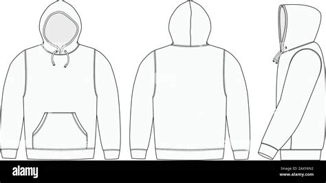 Hooded Sweatshirt Template
