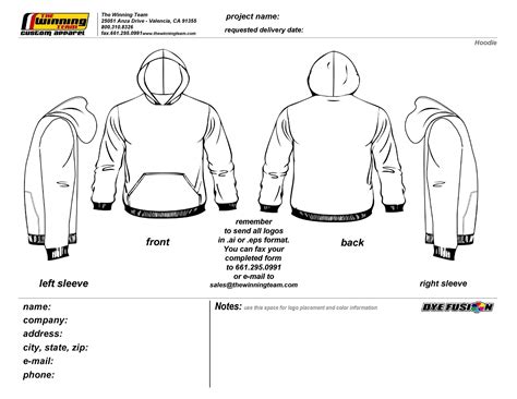 Hoodie Design Template