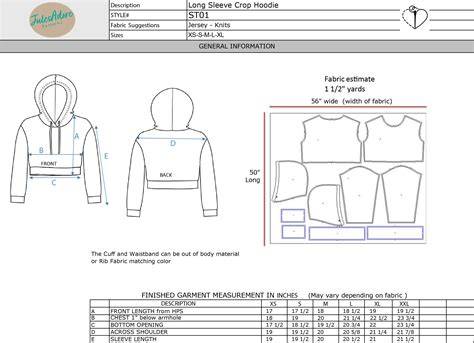 Hoodie Sewing Template