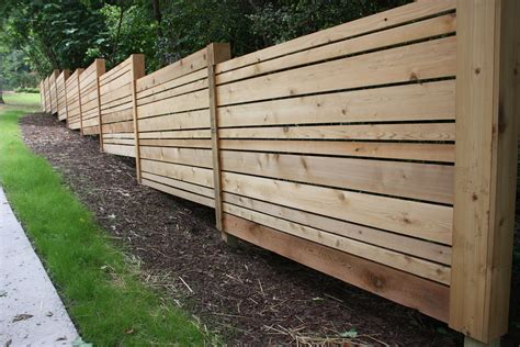 Wood Slat Fence
