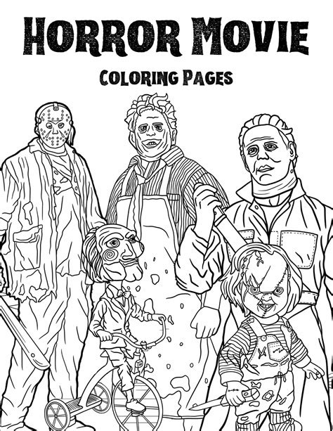 Horror Coloring Pages Printable