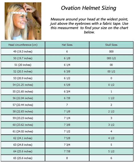 Horse Helmet Size Chart