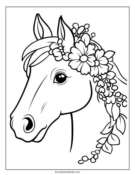 Horse Printable Coloring Pages