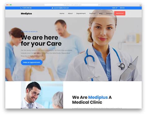 Hospital Web Page Template