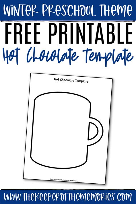 Hot Chocolate Cup Template