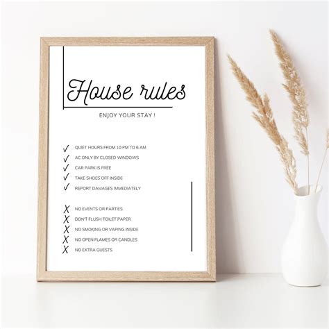 House Rules Airbnb Template
