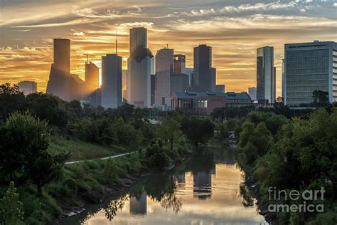Houston skyline morning