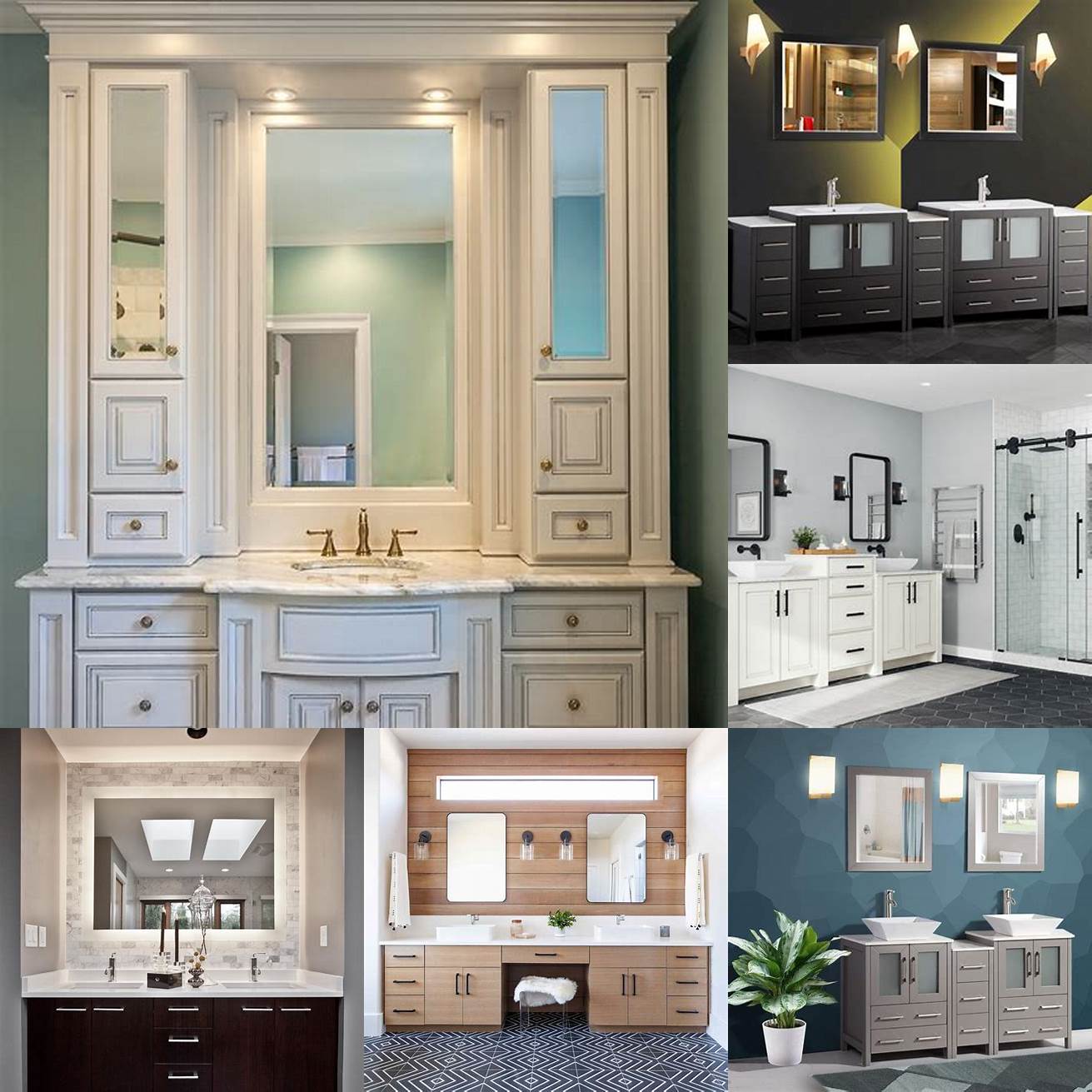 How do I maintain my bathroom vanities and cabinets