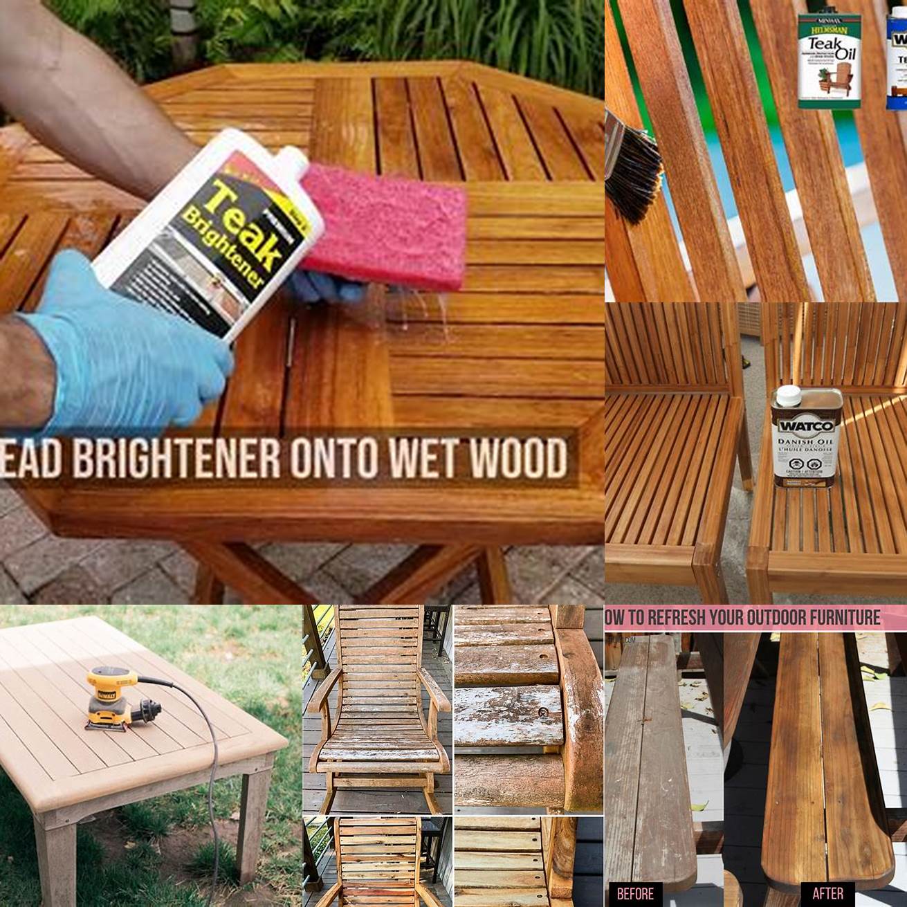 How to Apply Oil to Teak Outdoor Furniture