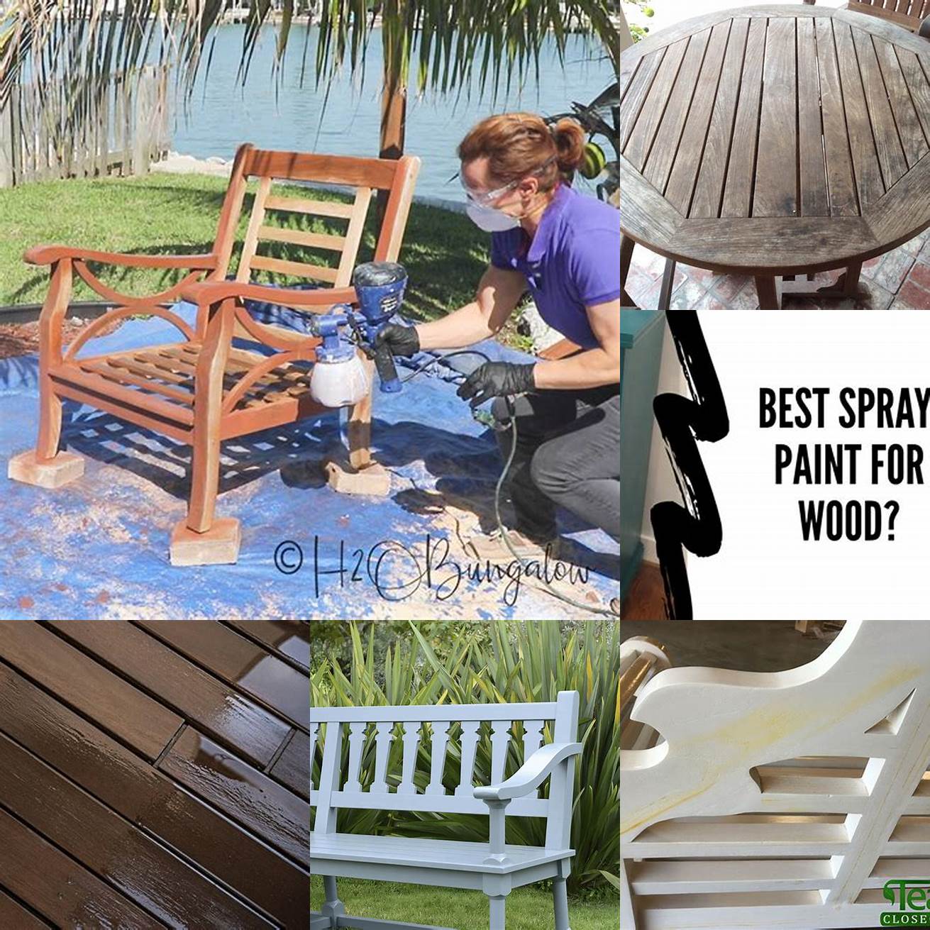 How to Paint Teak Furniture with a Paint Sprayer