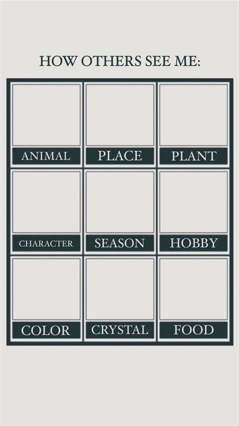 How My Friend Sees Me Template