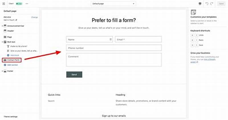 How To Add Contact Form In Shopify