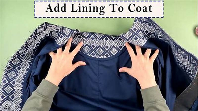 How To Add Lining To A Pattern