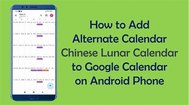 How To Add Lunar Calendar To Android
