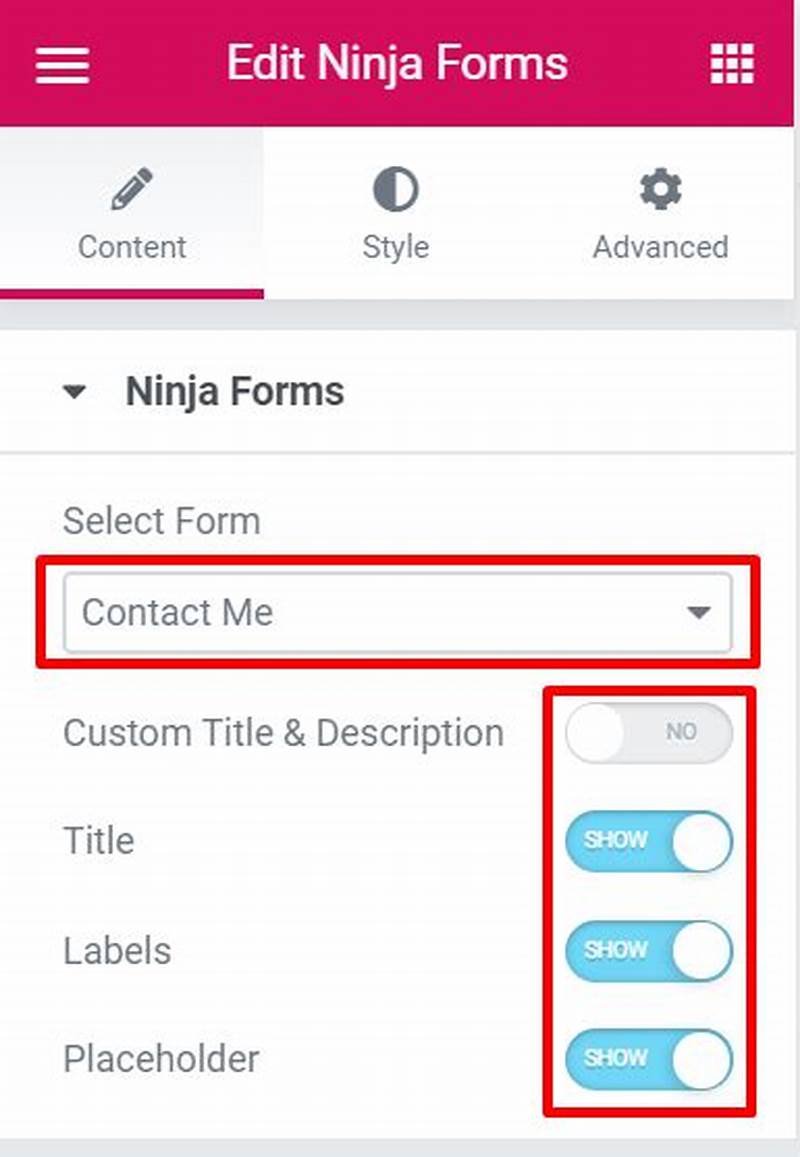 How To Add Ninja Form In Elementor