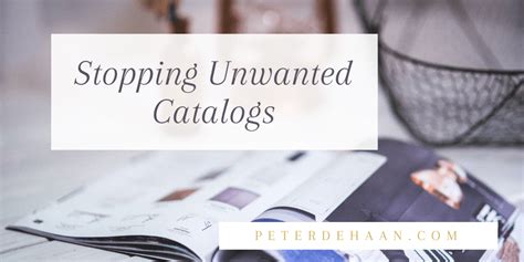 How To Cancel Unwanted Catalogs