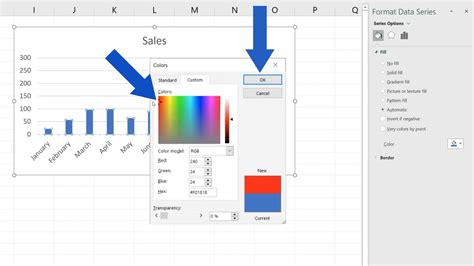 How To Change Bar Chart Color In Excel