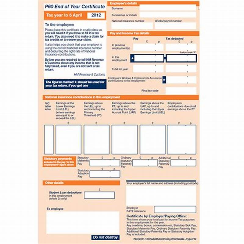 How To Claim Tax Back Using P60