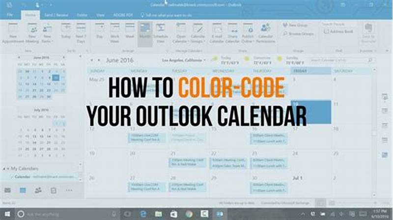 How To Color Code On Outlook Calendar