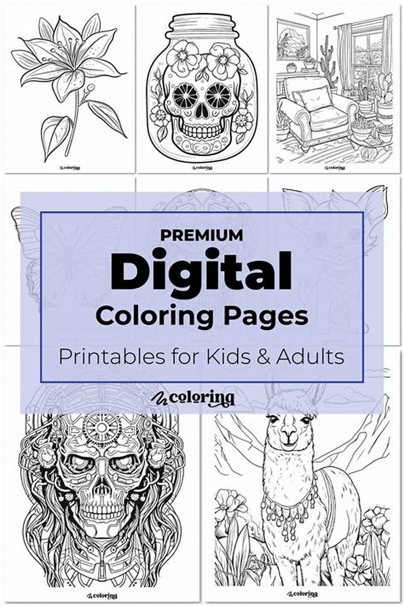 How To Color Digital Coloring Pages