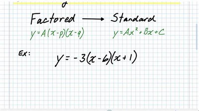 How To Convert Factored Form To Standard