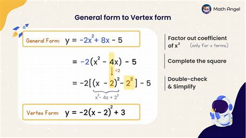 How To Convert Into Vertex Form