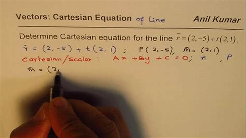 How To Convert Vector To Cartesian Form