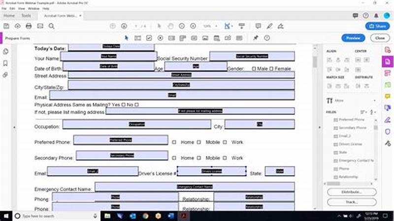 How To Create A Fillable Form Adobe