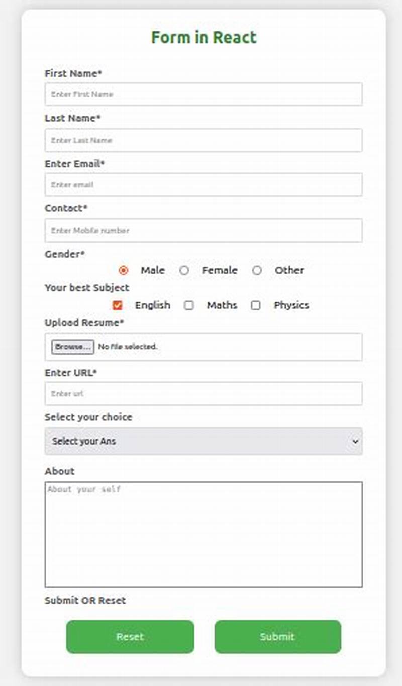 How To Create A Form In React