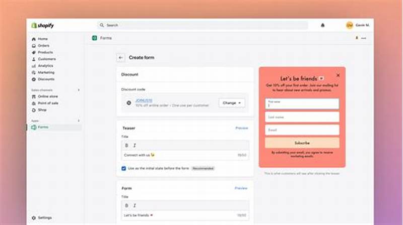 How To Create A Form In Shopify